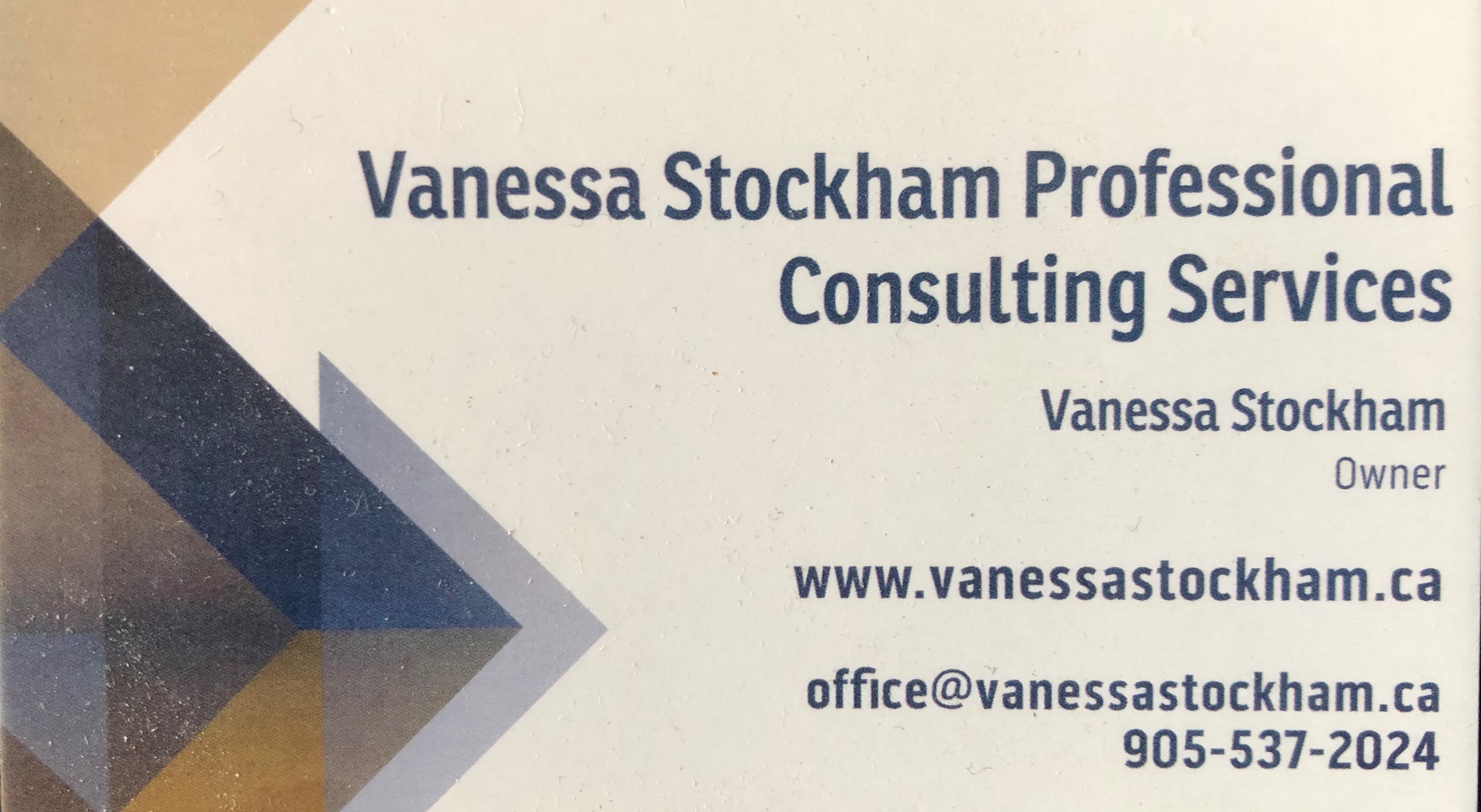 Bronze Sponsor - Vanessa Stockahm Professional Consulting Services - Logo
