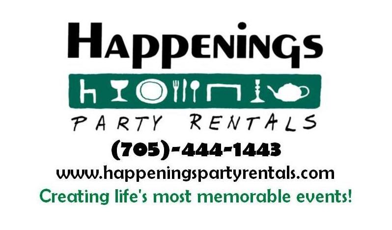 SPONSOR - Happenings Party Rentals - Logo