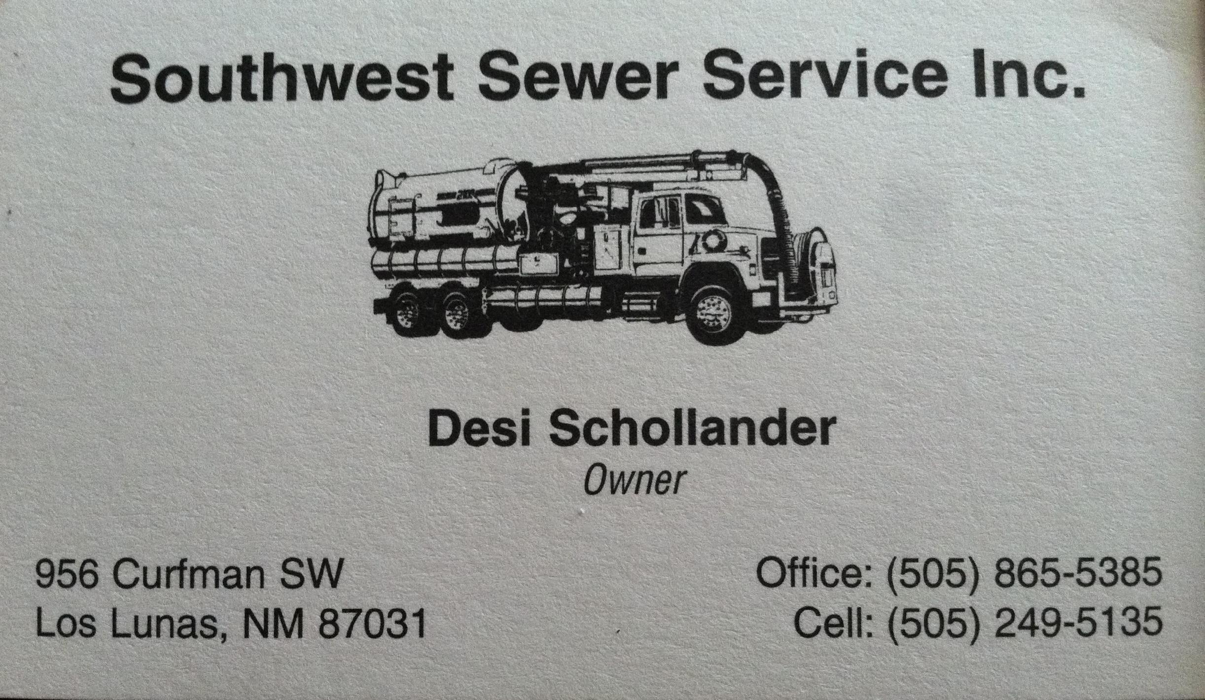 Hole Sponsor - Southwest Sewer Service Inc. - Logo