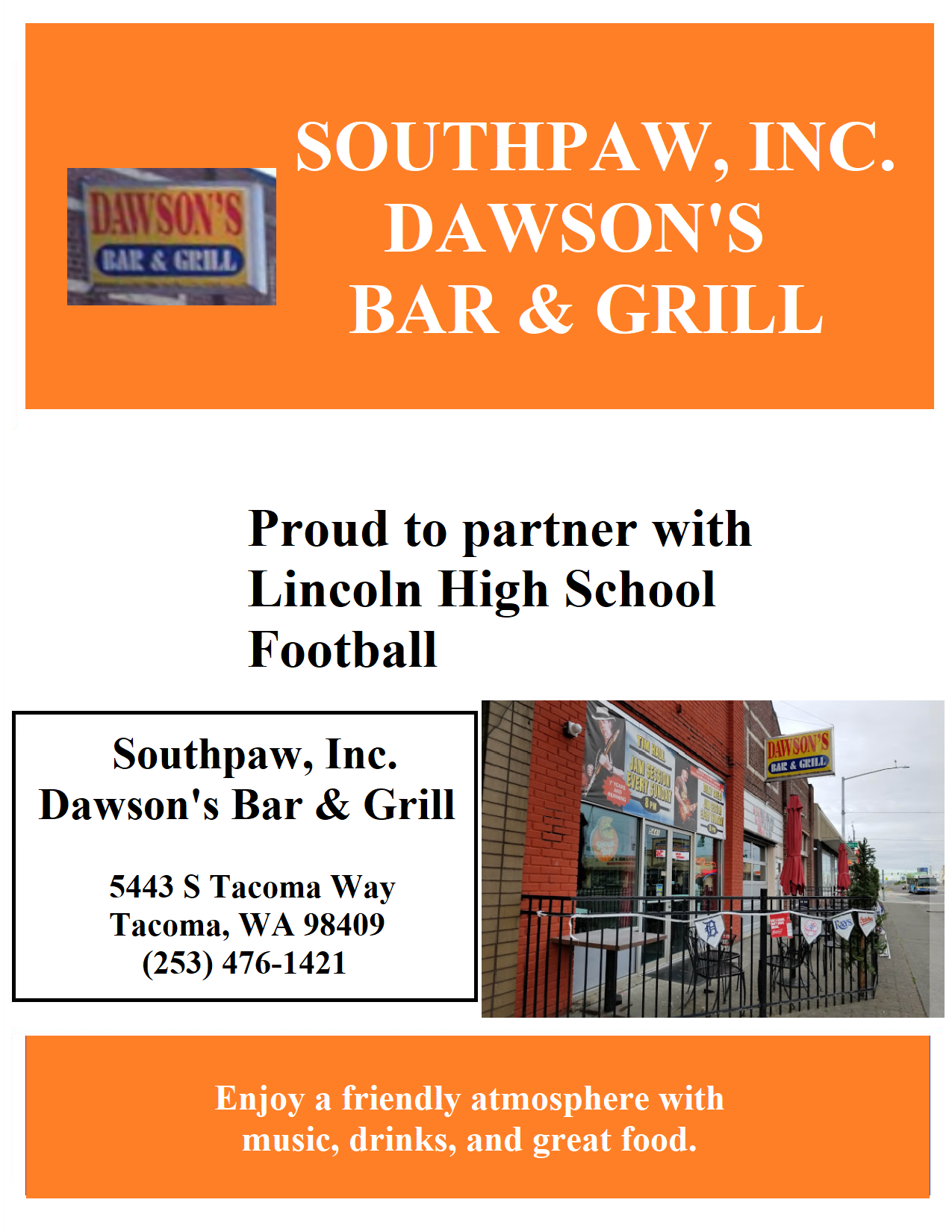 Southpaw, Inc. Dawson's Bar & Grill