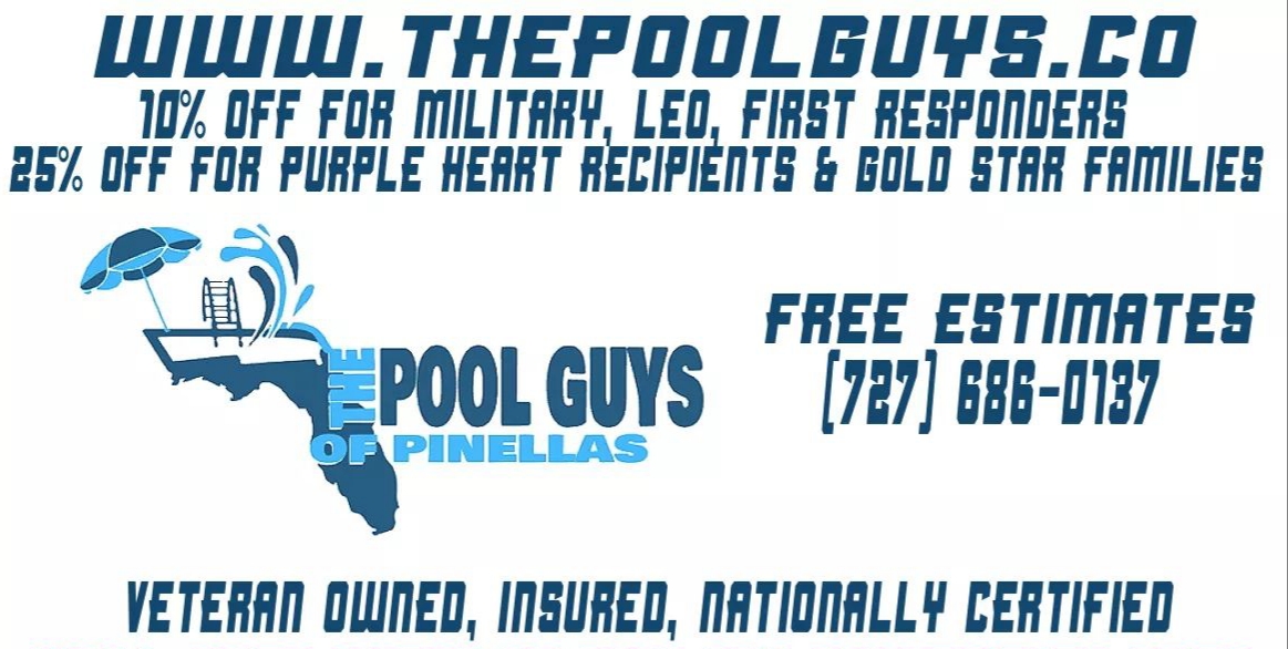 Gold $350 Recognition on Tournament Handouts, Foursome in Tournament, Hole Sponsor Sign - Pool Guys - Logo