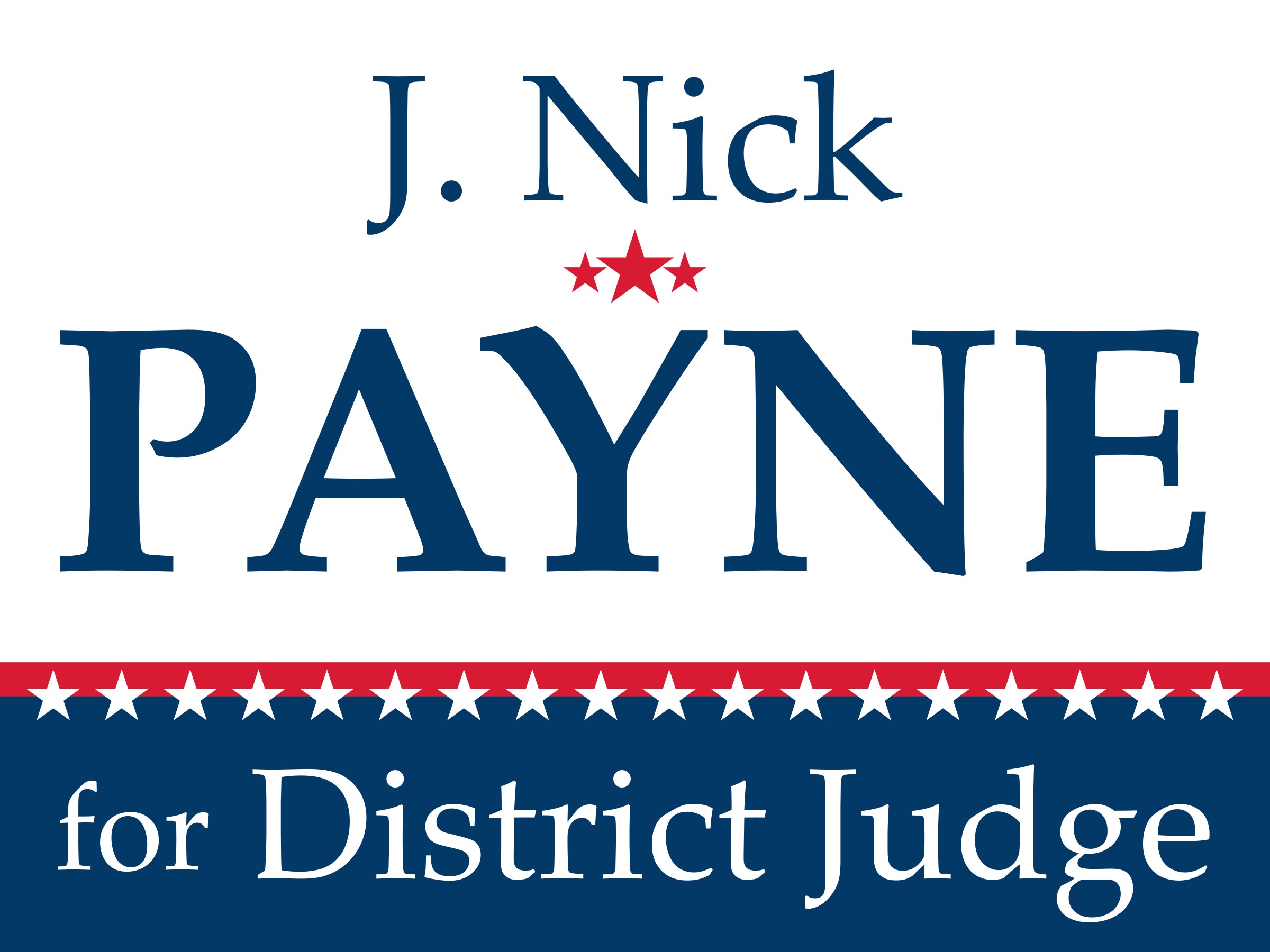 J. Nick Payne for District Judge