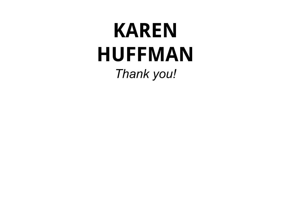 DONATIONS - KAREN HUFFMAN - Logo