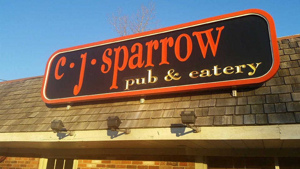 TEE SIGN FRIEND - $100, (72 Available) Tee - Sign Sponsor, four per Tee box. - C.J. Sparrows Pub, $25 Gift Card - Logo