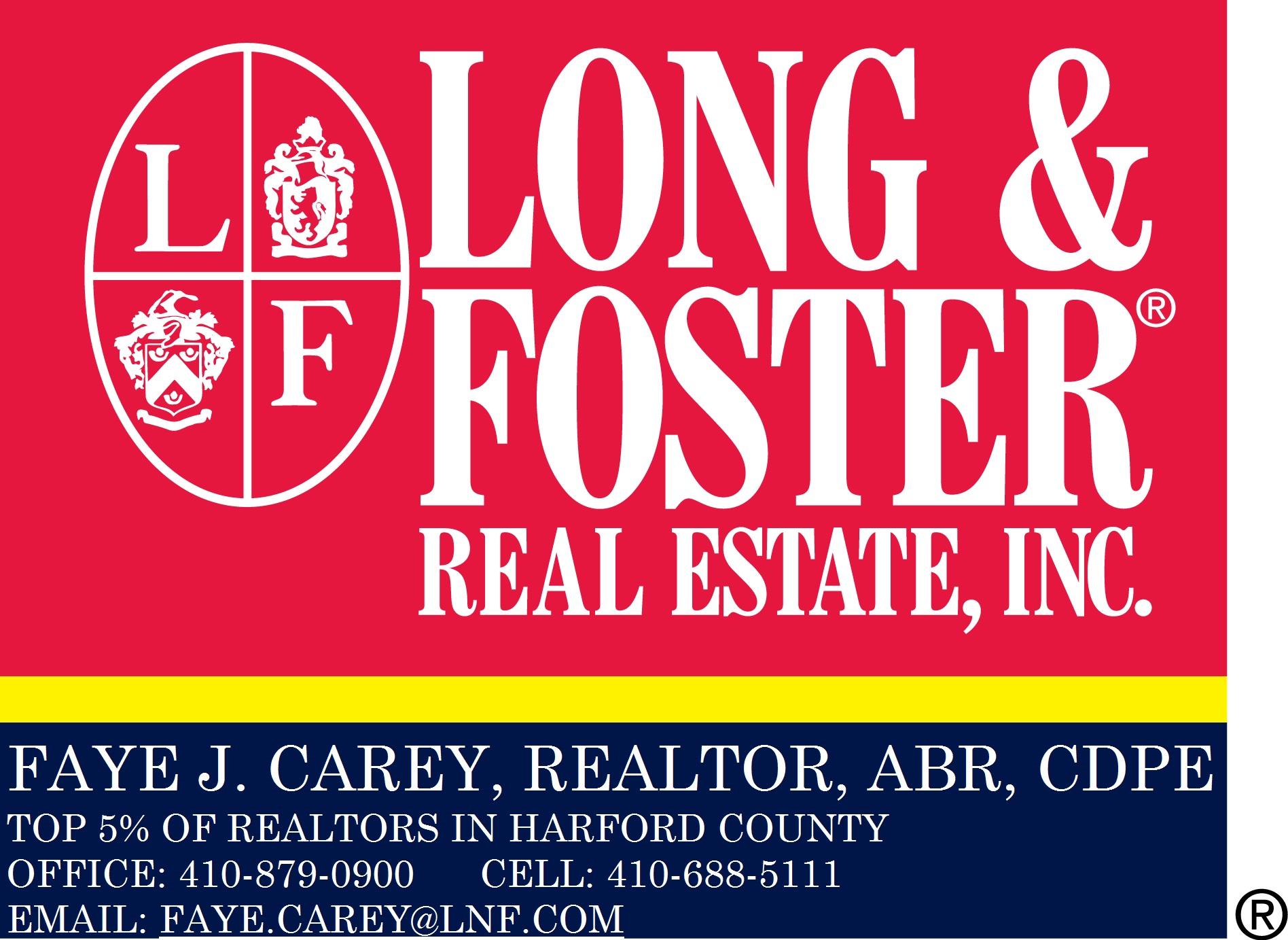Hole Sponsor - Faye Carey Long & Foster - Logo