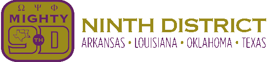 ROYAL PURPLE SPONSOR - 9th District of Omega Psi Phi Fraternity, Inc. - Logo