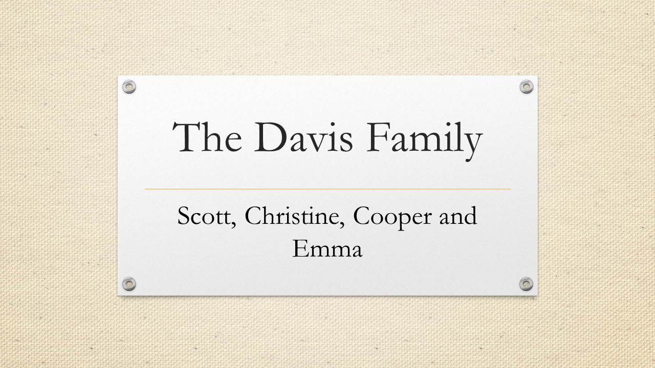Hole Sponsor - The Davis Family - Logo