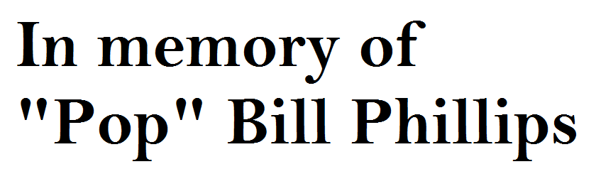 Hole Sponsor - In memory of "Pop" Bill Phillips - Logo