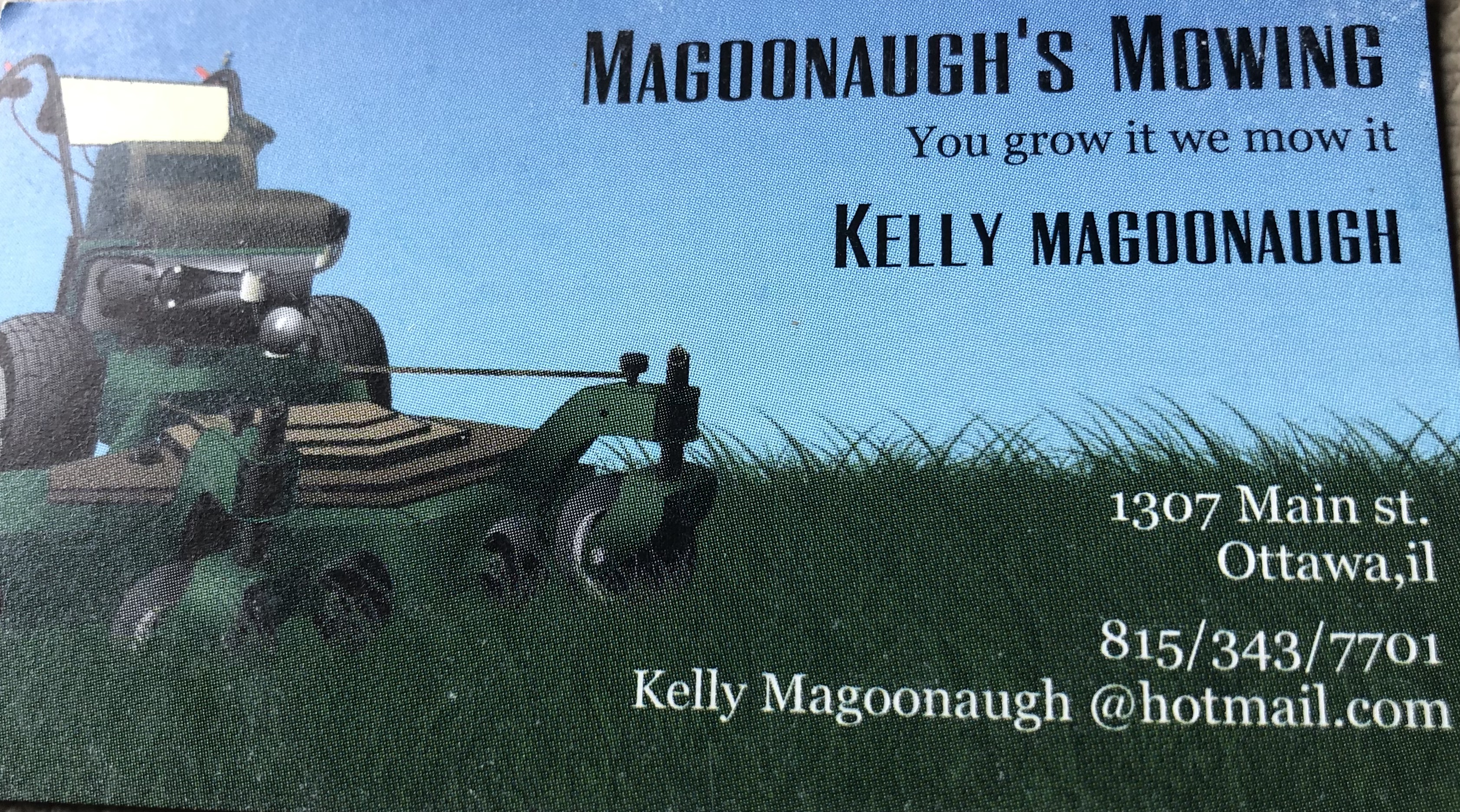 EAGLE CART SPONSOR - Magoonaugh's Mowing  - Logo