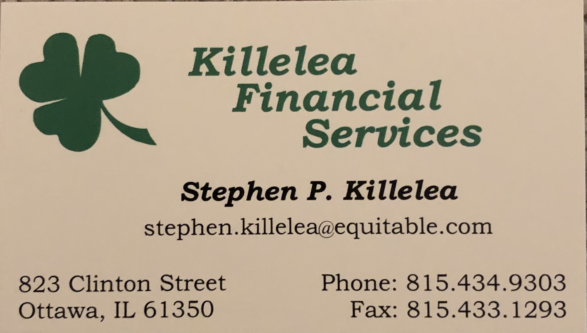 BIRDIE HOLE SPONSOR - Killelea Financial Services  - Logo