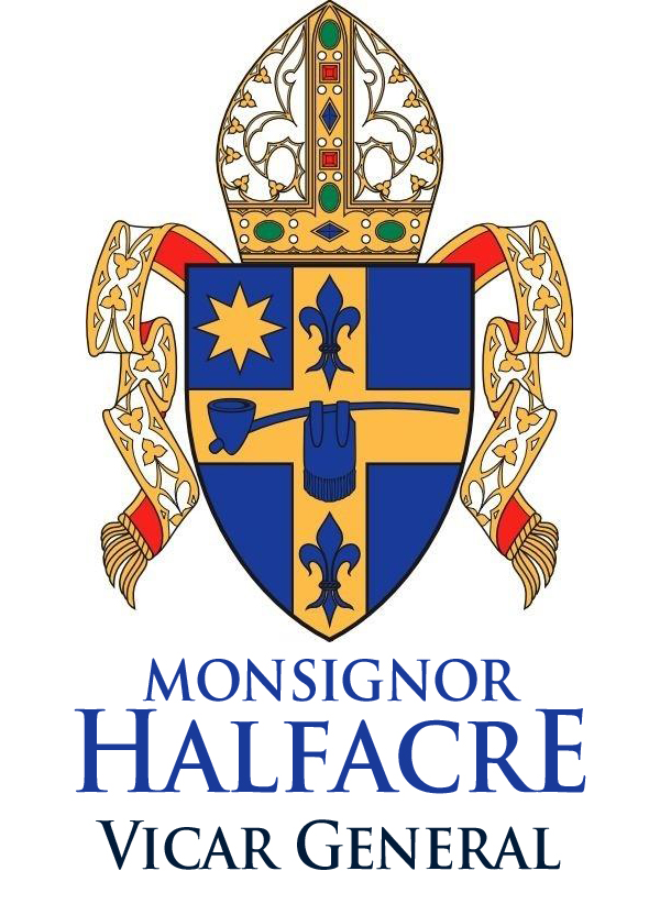 EAGLE CART SPONSOR - Monsignor Halfacre Vicar General - Logo