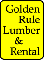 EAGLE CART SPONSOR - Golden Rule Lumber & Rental  - Logo