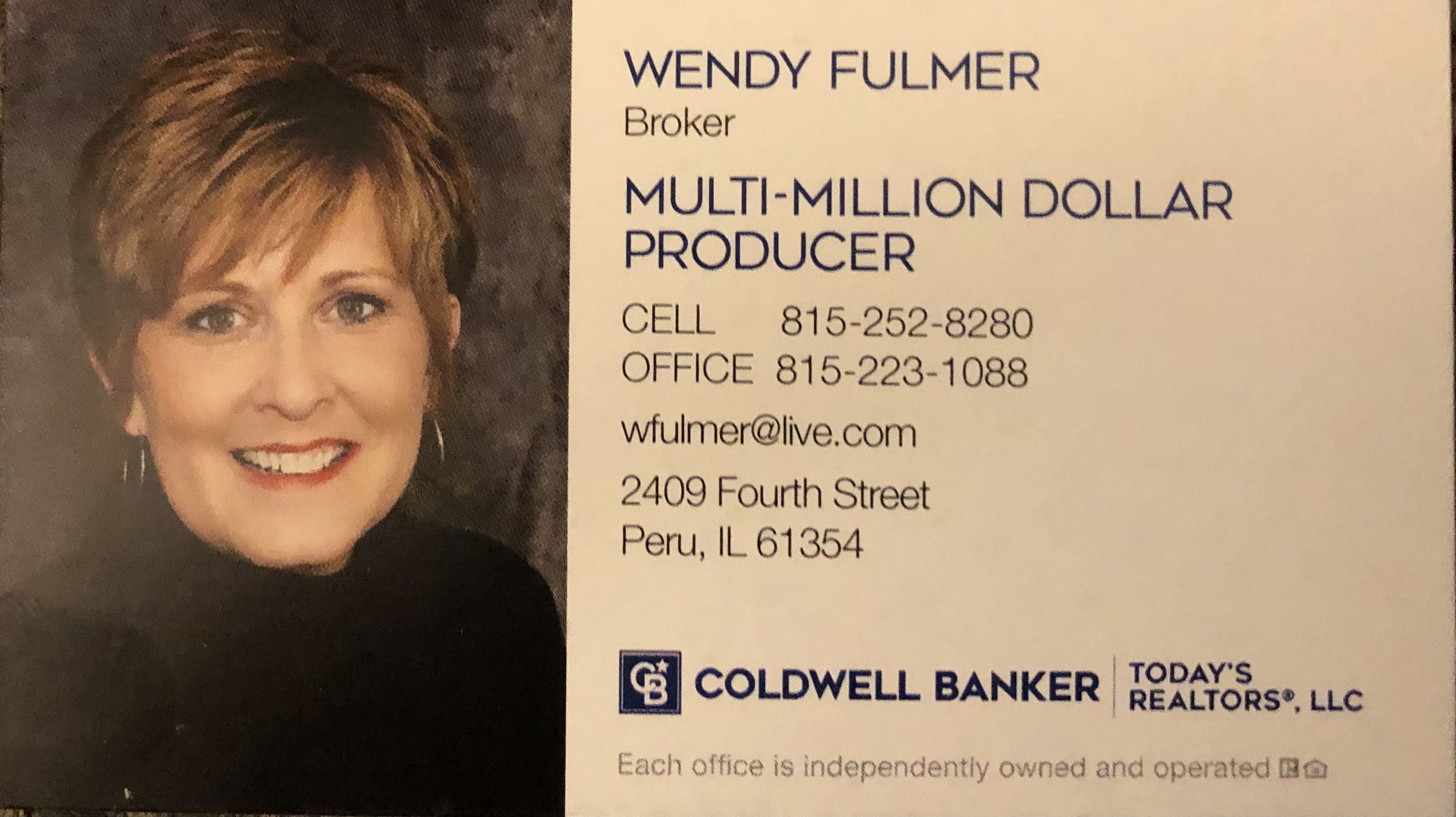 EAGLE CART SPONSOR - Wendy Fulmer - Coldwell Banker  - Logo