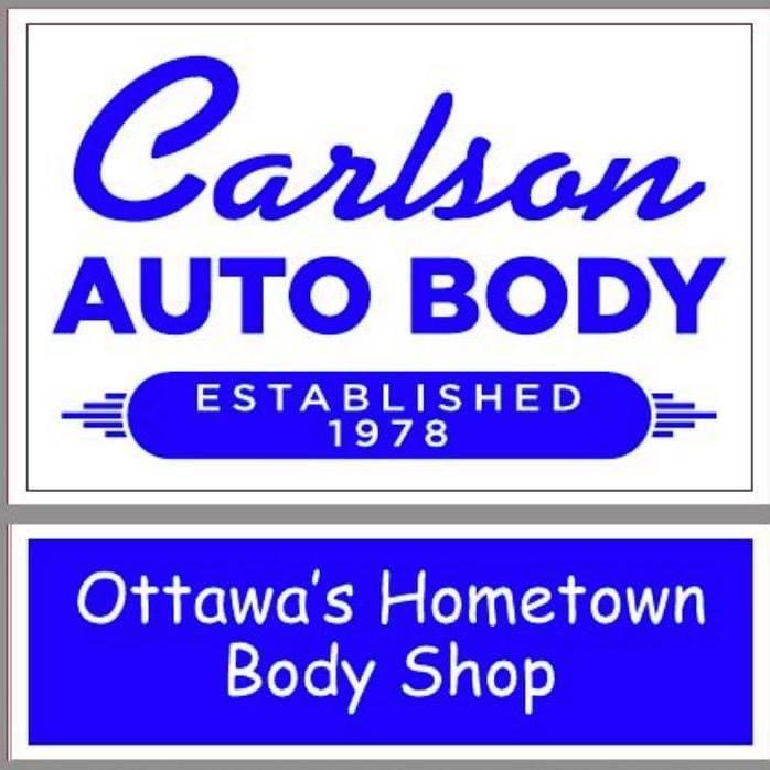 EAGLE CART SPONSOR - Carlson's Auto Body Shop  - Logo