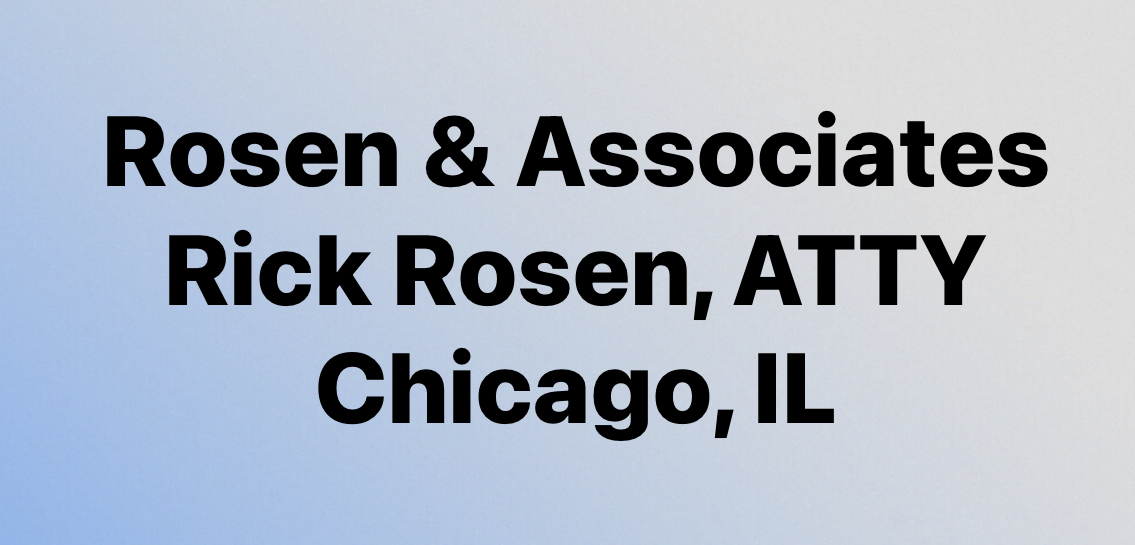 EAGLE CART SPONSOR - Rosen & Associates, Rick Rosen ATTY - Logo