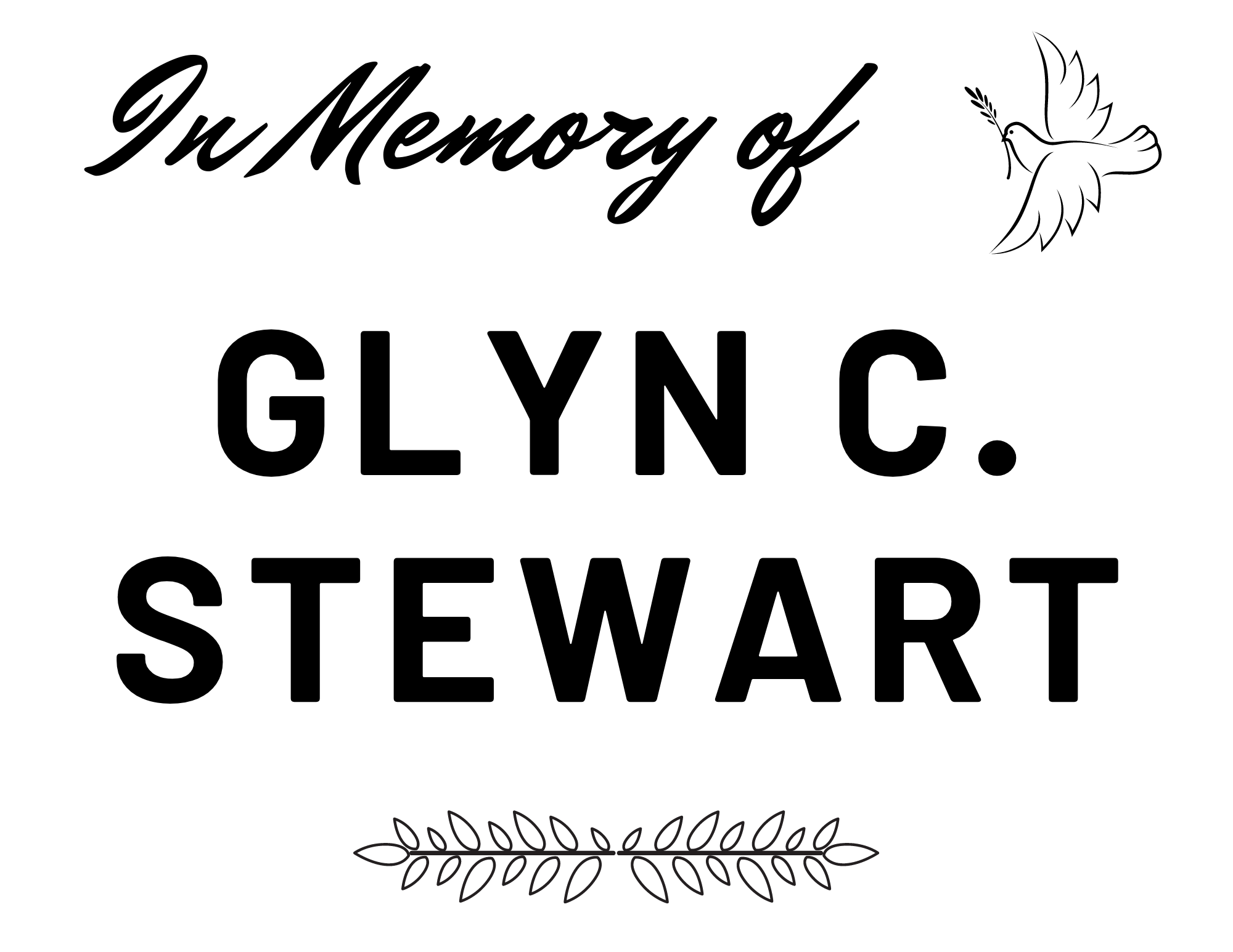 The President's Cup - In Memory of Glyn C. Stewart - Logo