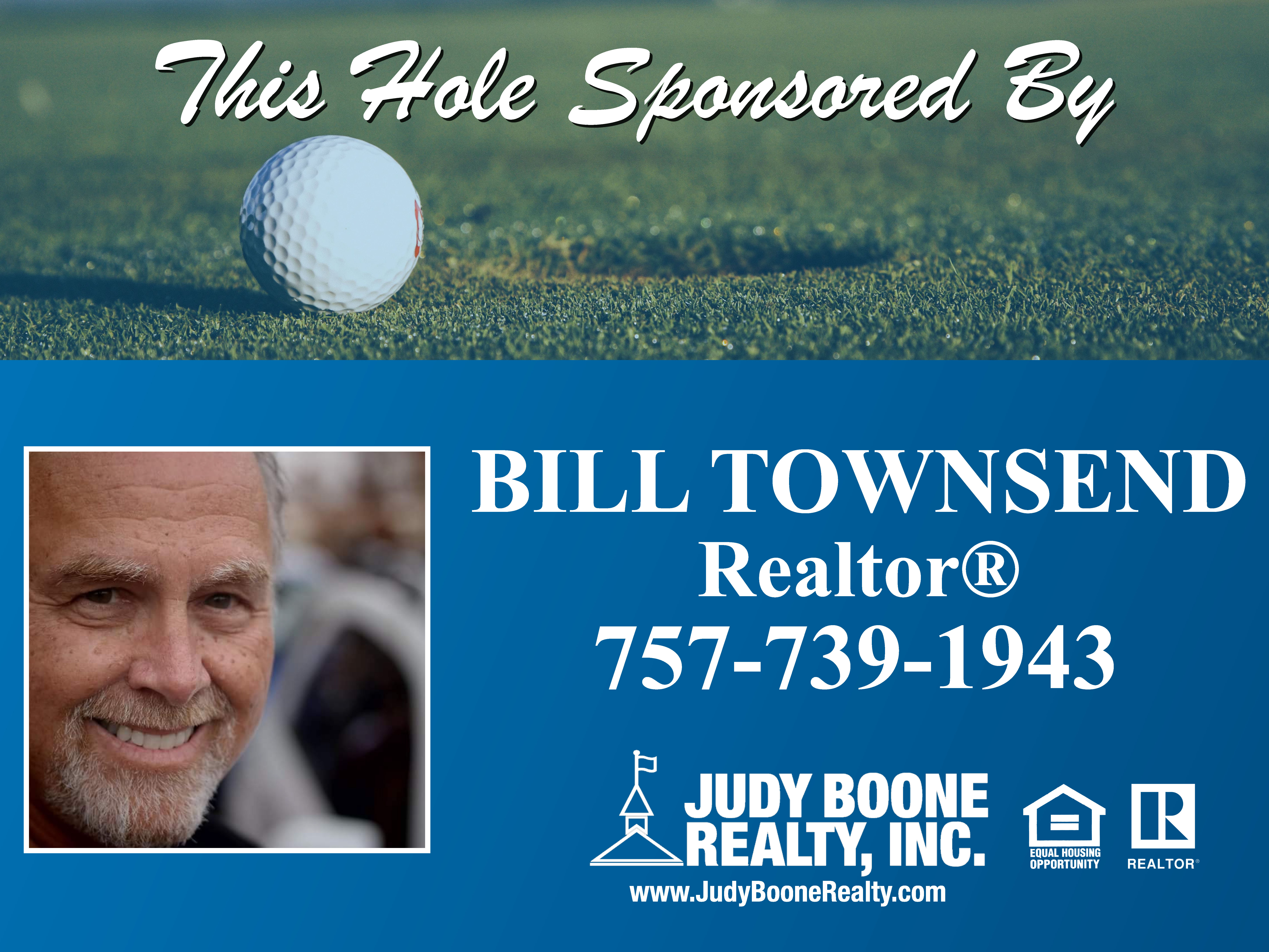 Hole Sponsor - Bill Townsend, Realtor Judy Boone Realty, Inc - Logo