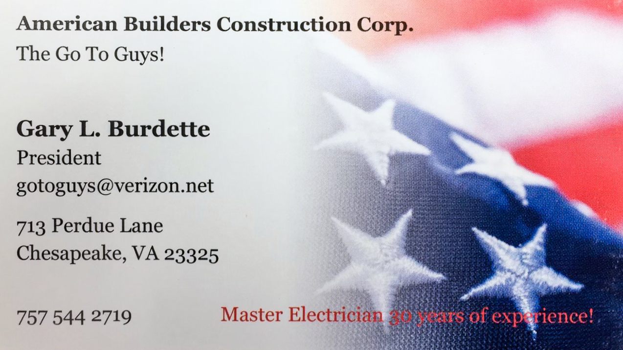Hole Sponsor - Gary Burdette / American Builders Construction Corp - Logo