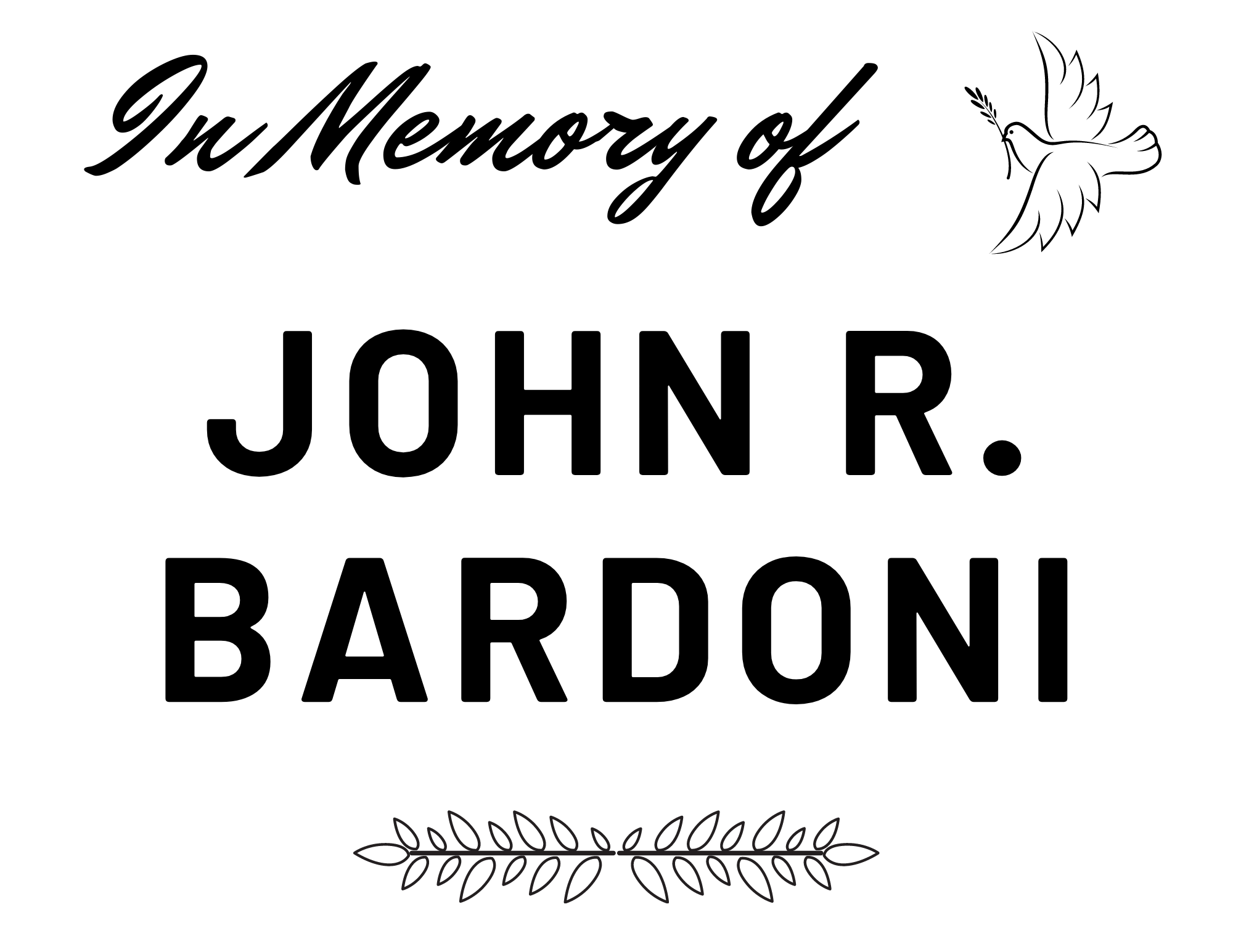 The President's Cup - In Memory of John R. Bardoni - Logo
