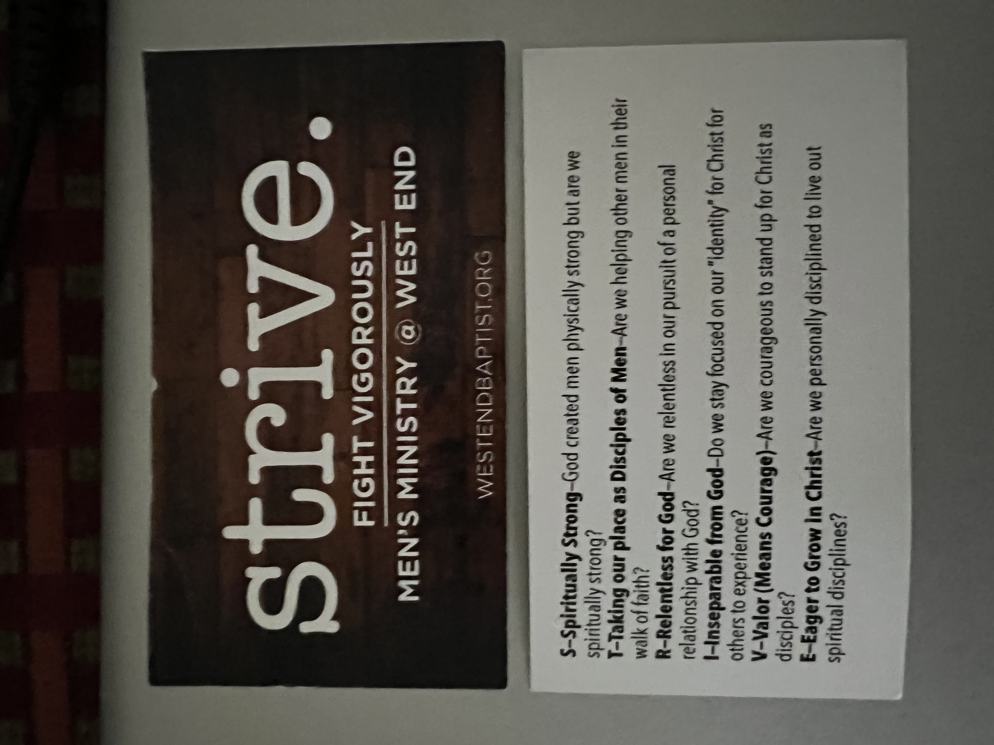 West End Baptist Mens Ministry