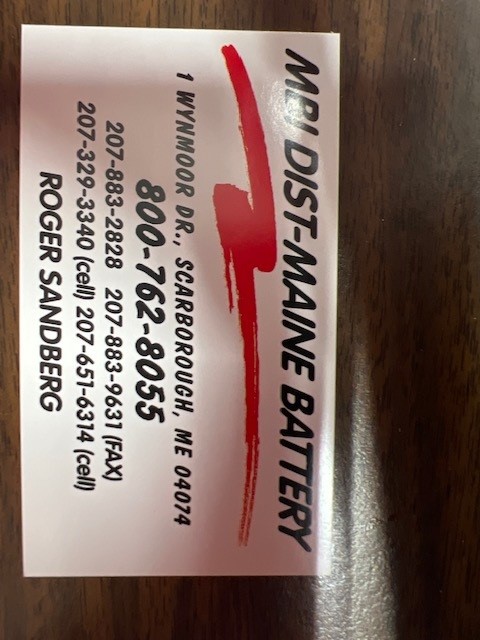 Hole Sponsor - Maine Battery - Logo