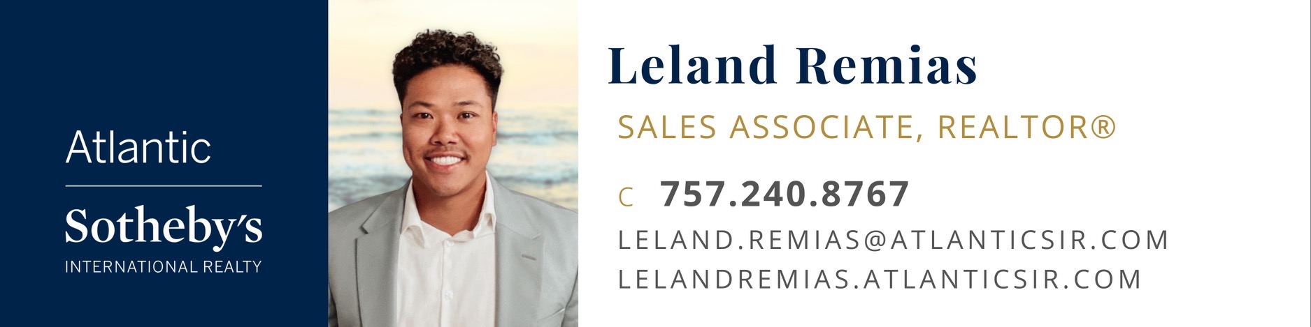 Hole Sponsor - Leland Remias, Atlantic Sotheby's International Realtor - Logo