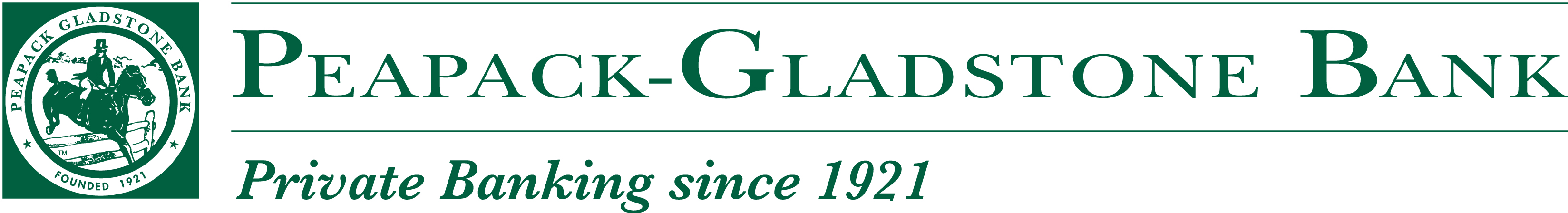 Lunch Sponsor - Peapack-Gladstone Bank - Logo