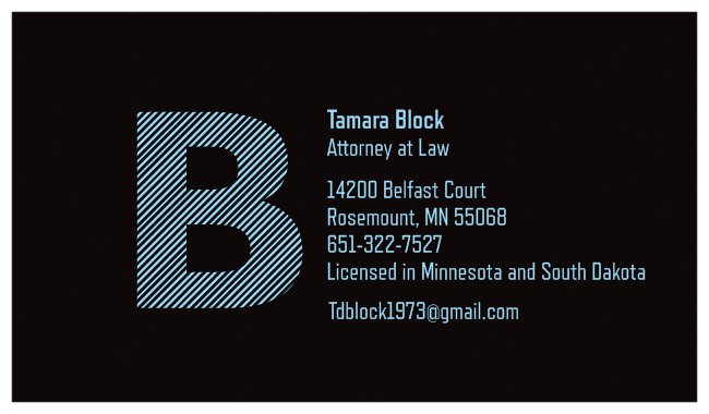 Presenting Sponsor - Tamara D. Block  - Logo