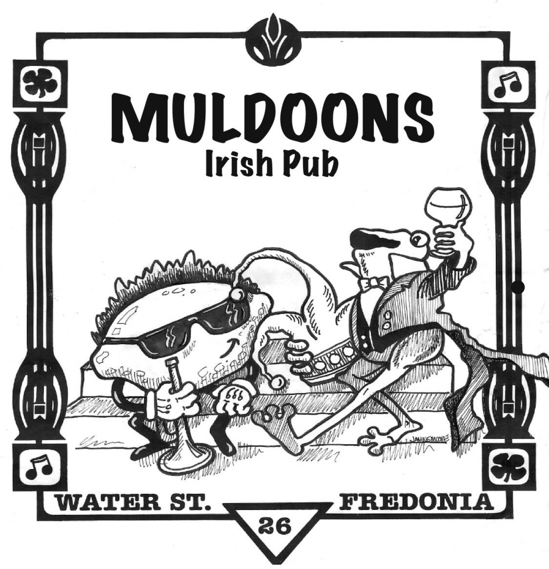 White Tee Sponsor-  $250 - Muldoons Irish Pub - Logo