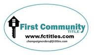 First Community Title