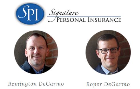 Tee Box Sign - Signature Personal Insurance - Logo