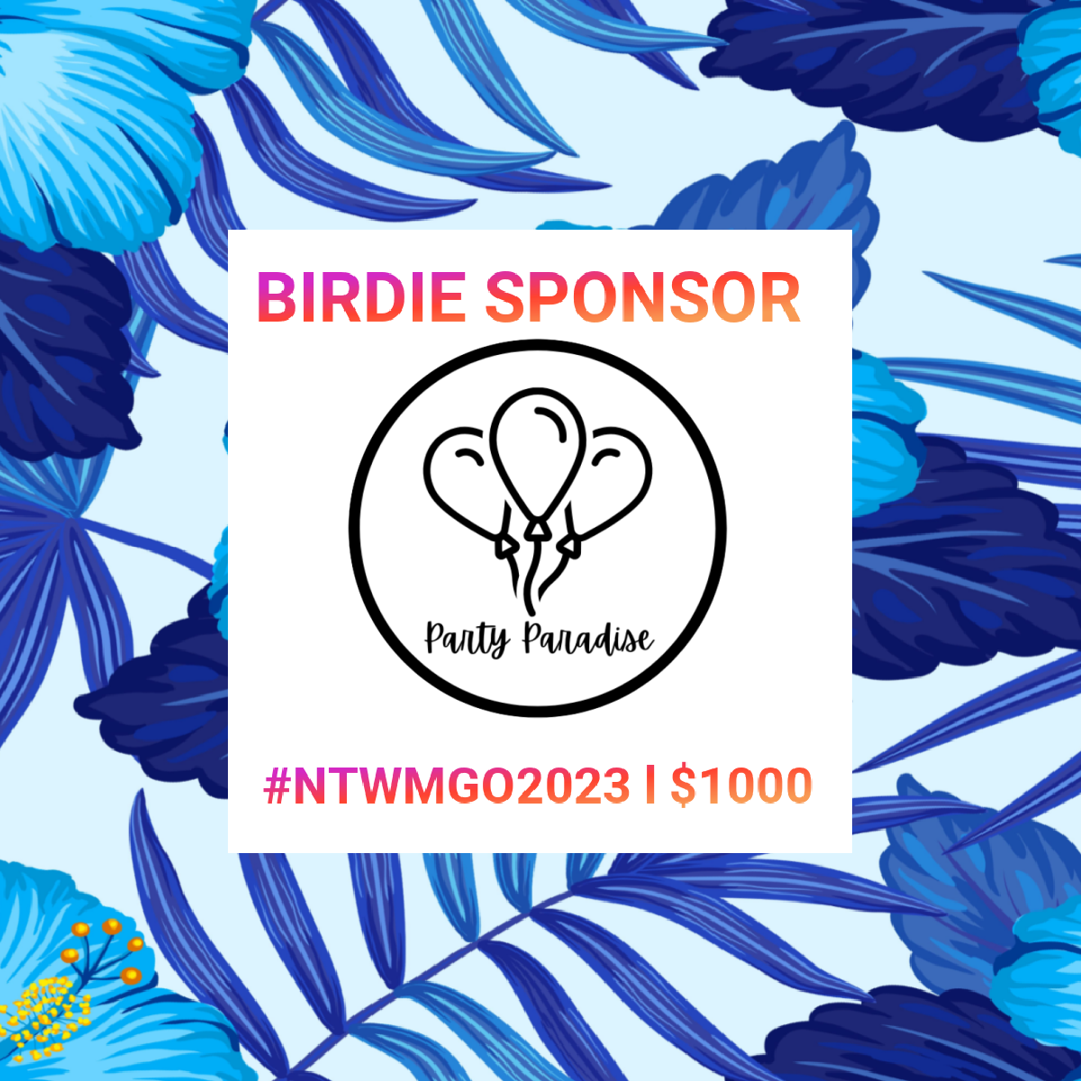 BIRDIE - $1000 - Party Paradise - Logo