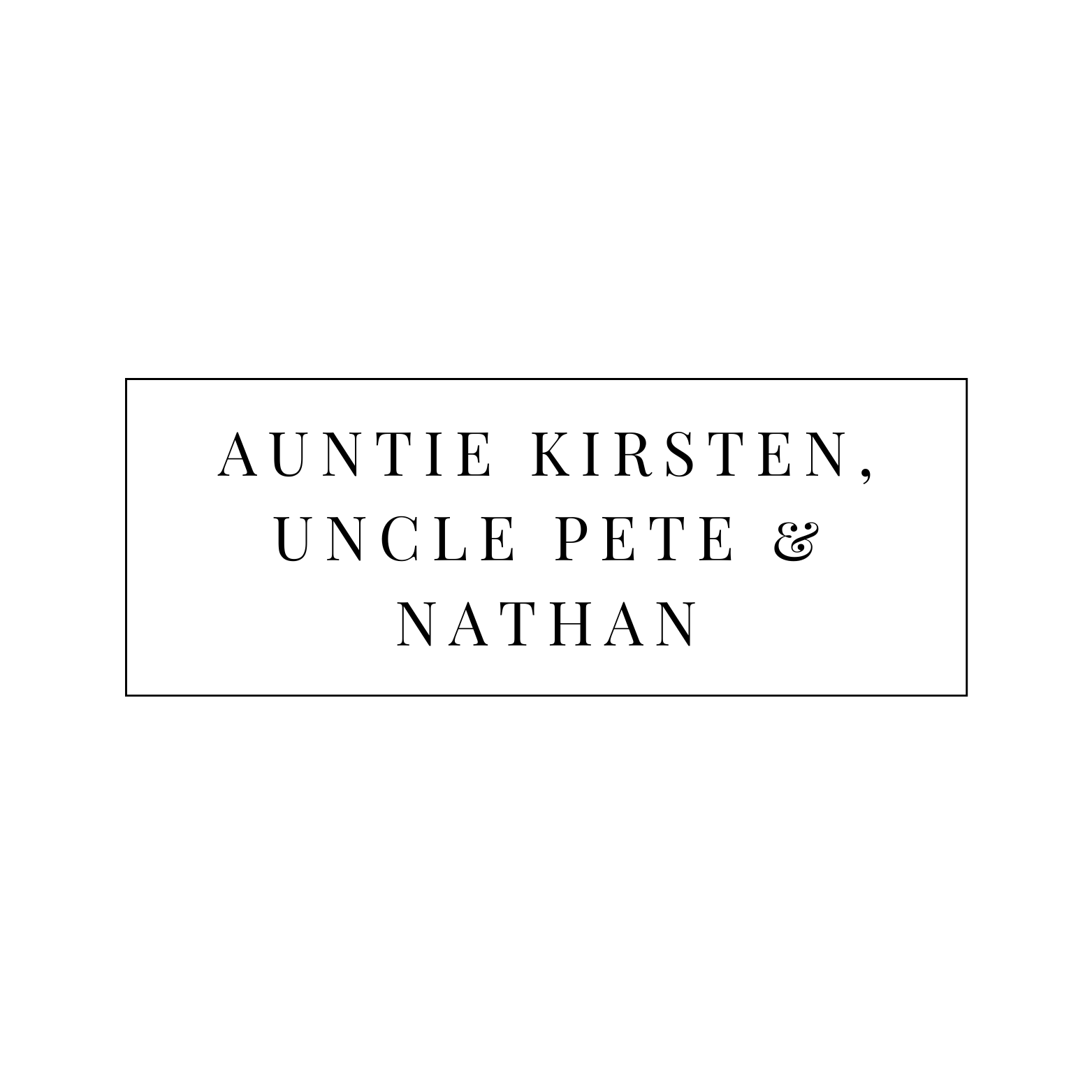Auntie Kirsten, Uncle Pete & Nathan