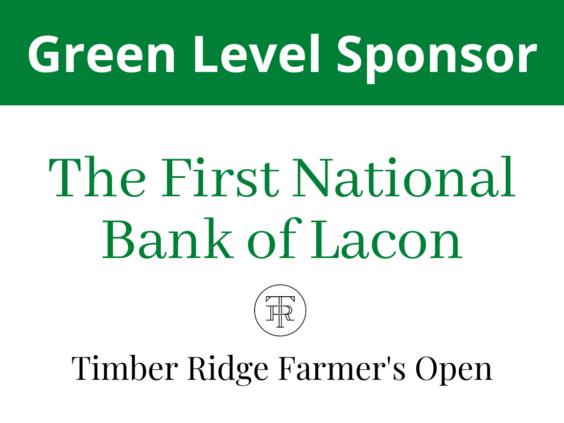 Green Level Sponsor - The First National Bank of Lacon - Logo