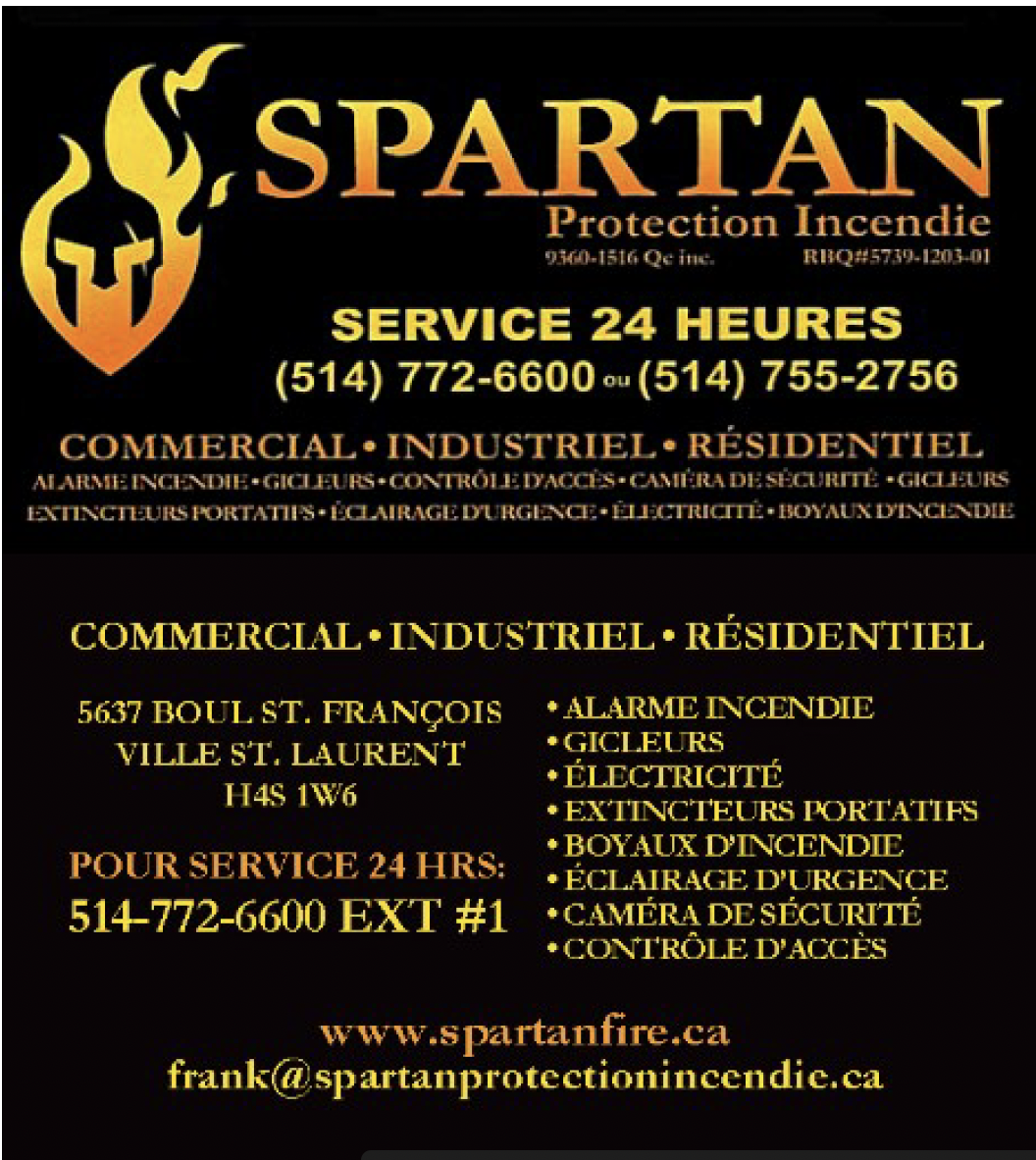 Beverage Sponsor - SPARTAN Protection Incendie - Logo