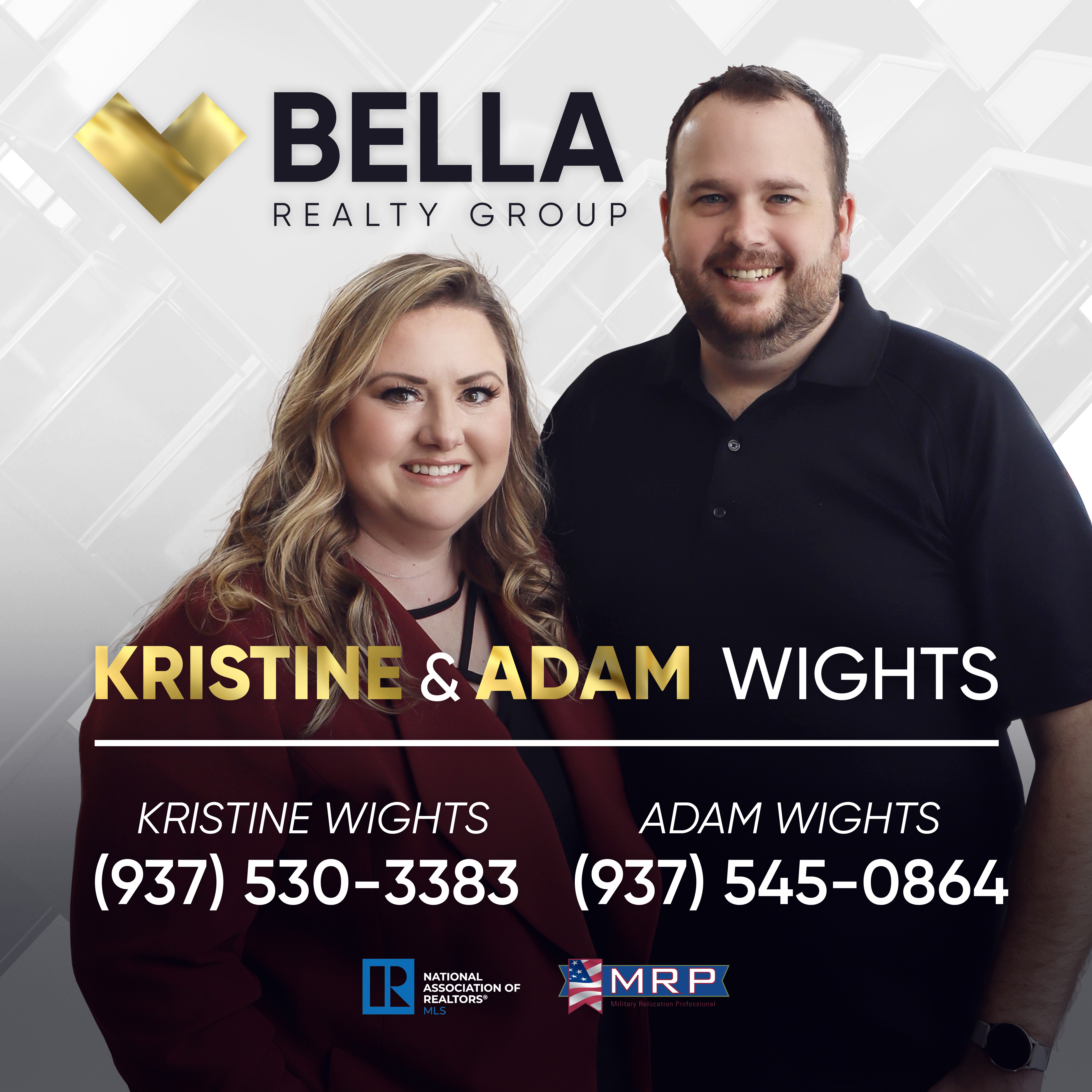 Tee Box Sponsor - Kristine & Adam Wights Realtors - Logo