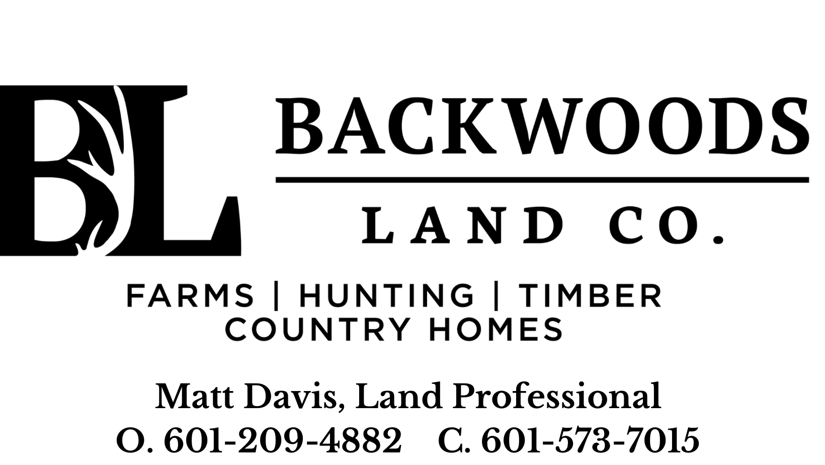 Hole Sponsor - Backwoods Land Co. - Logo