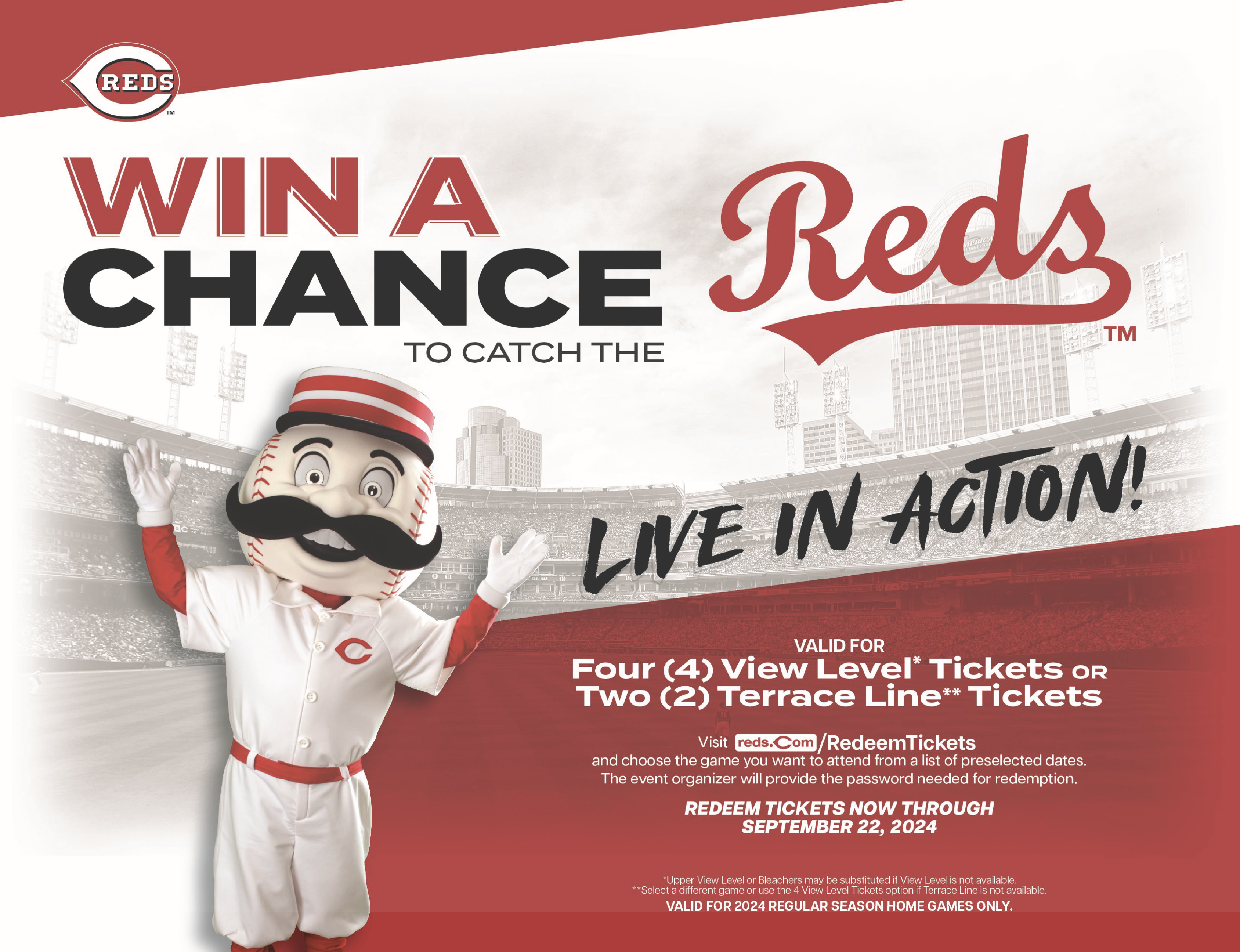 Auction/Raffle Sponsor - Cincinnati Reds Tickets - Logo