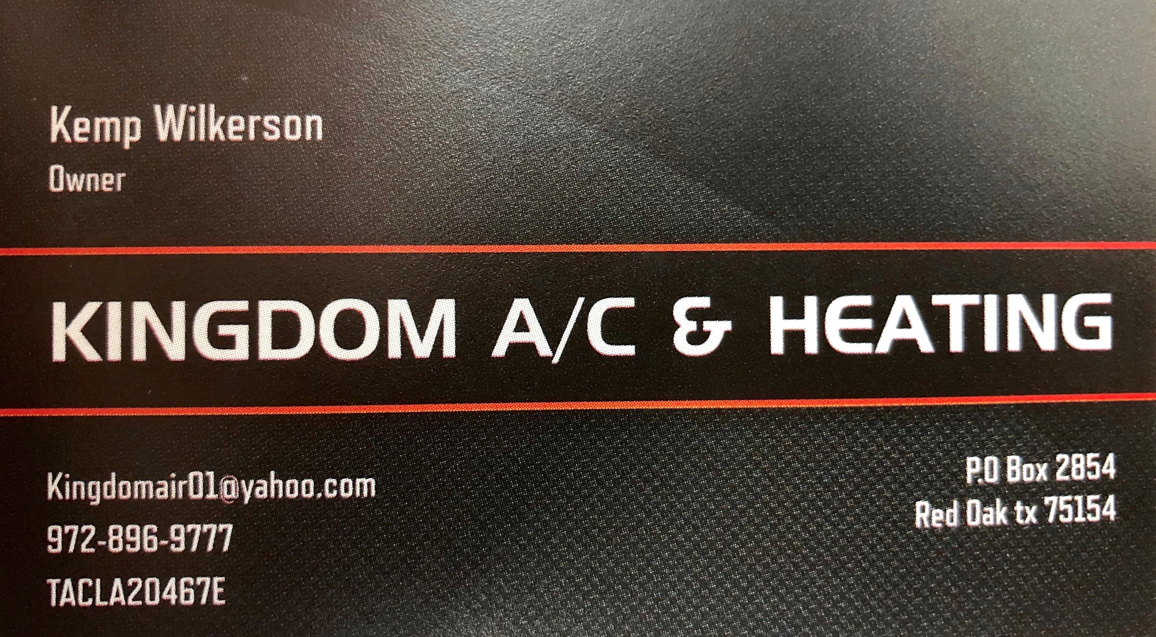 Hole Sponsors - Kingdom A/C & Heating - Logo
