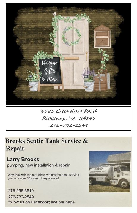 Hole Sponsor - Unique Gifts & More/Brooks Septic Tank Service & Repair - Logo