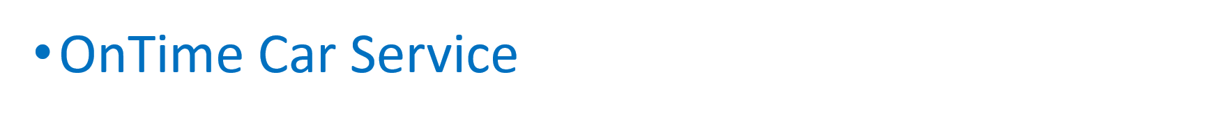 Donation - OnTime Car Service  - Logo