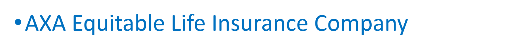 Donation - AXA Equitable Life Insurance Company  - Logo