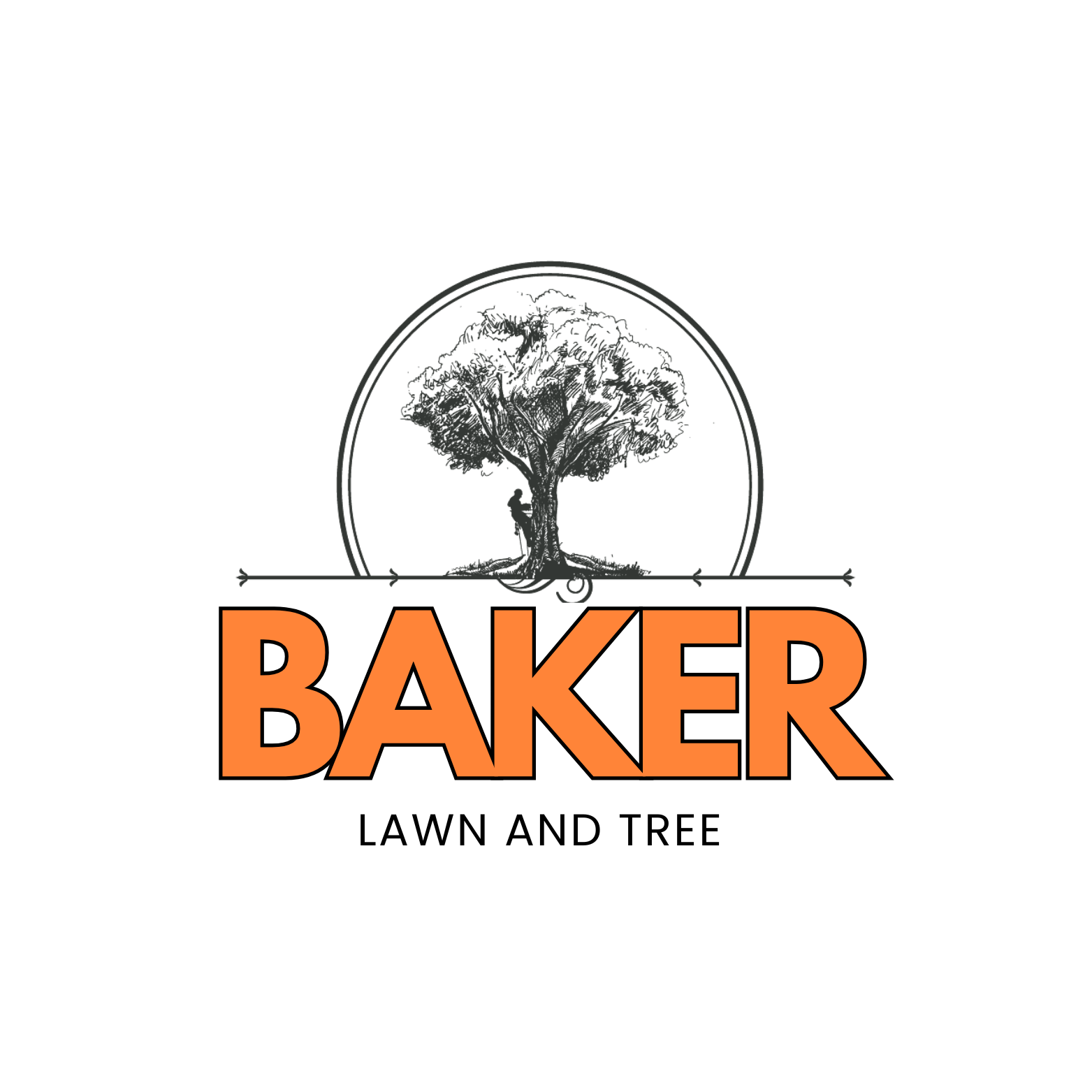 Hole Sign - Baker Lawn & Tree  - Logo