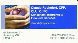 Hole Sponsor - Claude Rochefort - Logo