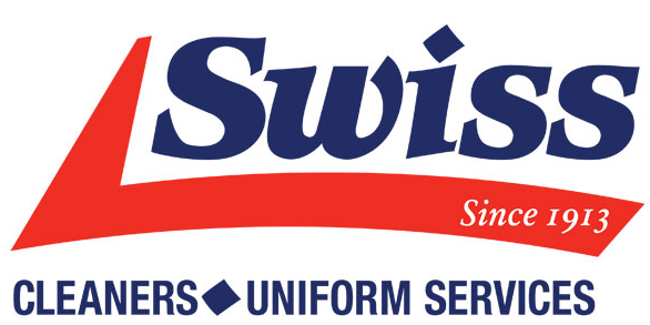 Longest Drive Sponsor - Swiss Cleaners & Uniform Services - Logo
