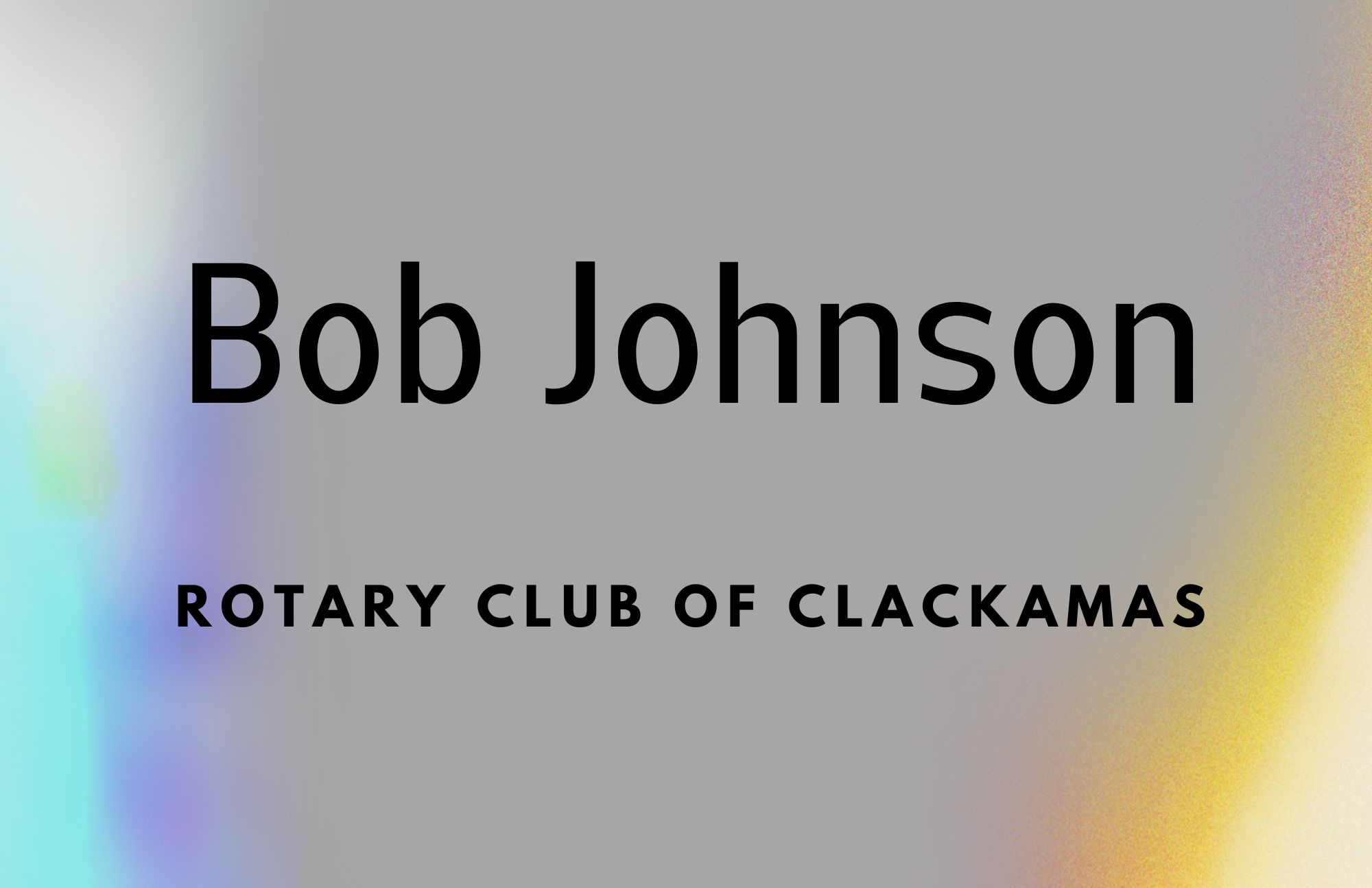Hole Sponsors - Bob Johonson - Logo
