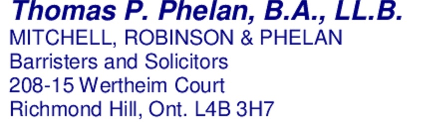 Hole Sponsor - Mitchell, Robinson & Phelan - Logo
