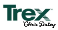 Golf Cart Sponsor - Chris Daley / Trex Company - Logo