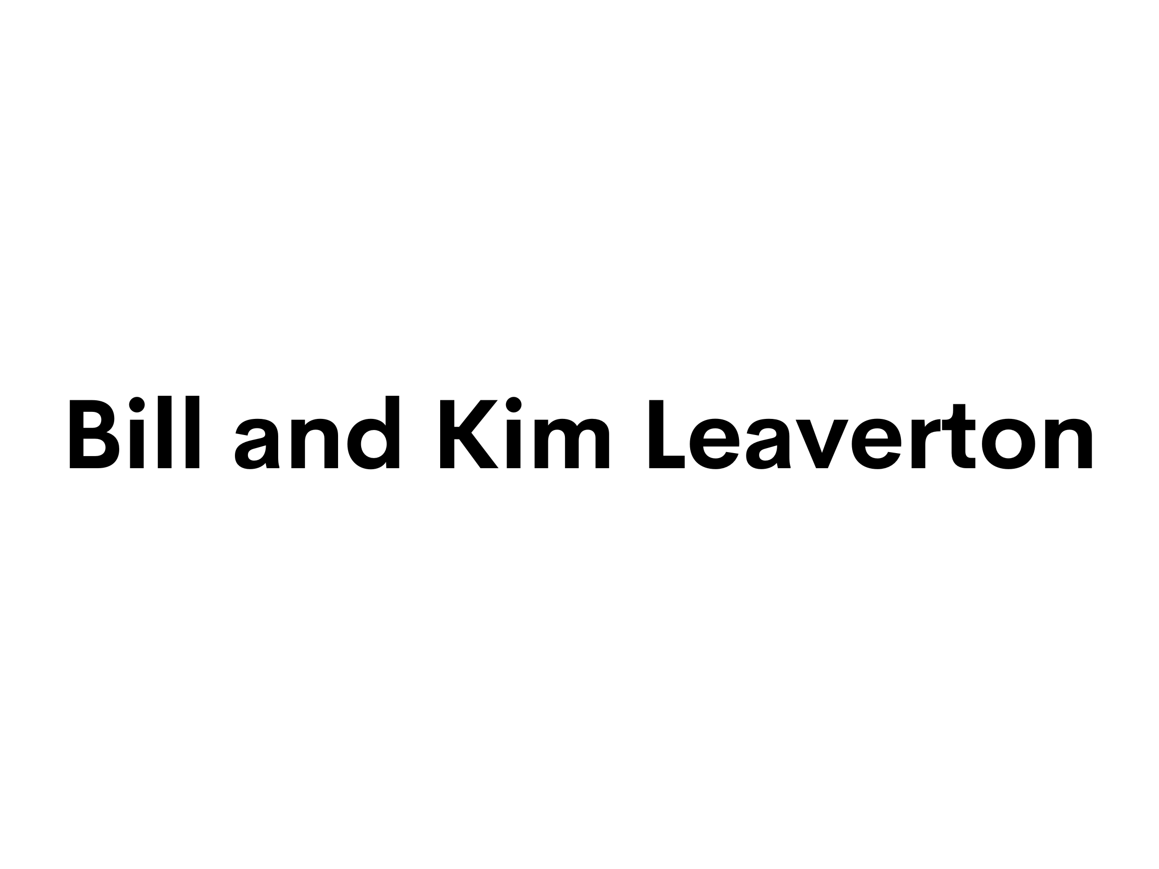 Bill & Kim Leaverton