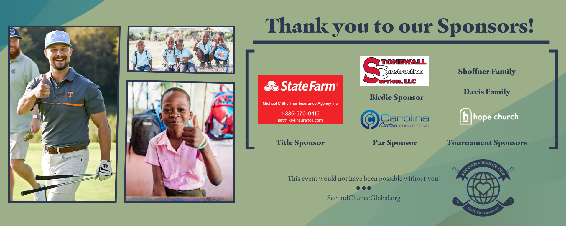 Second Chance Cup Banner